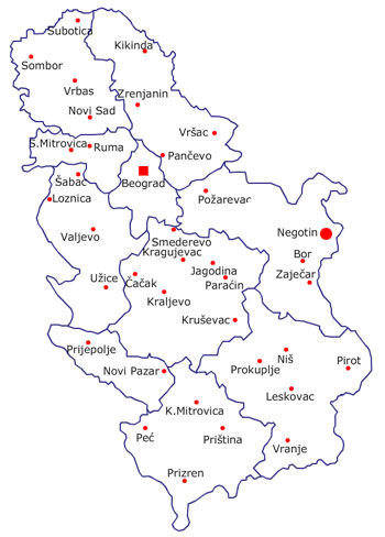 negotin mapa srbije Неготин negotin mapa srbije